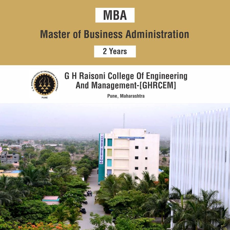 Master of Business Administration [MBA] at G H Raisoni College of Engineering And Management, Pune